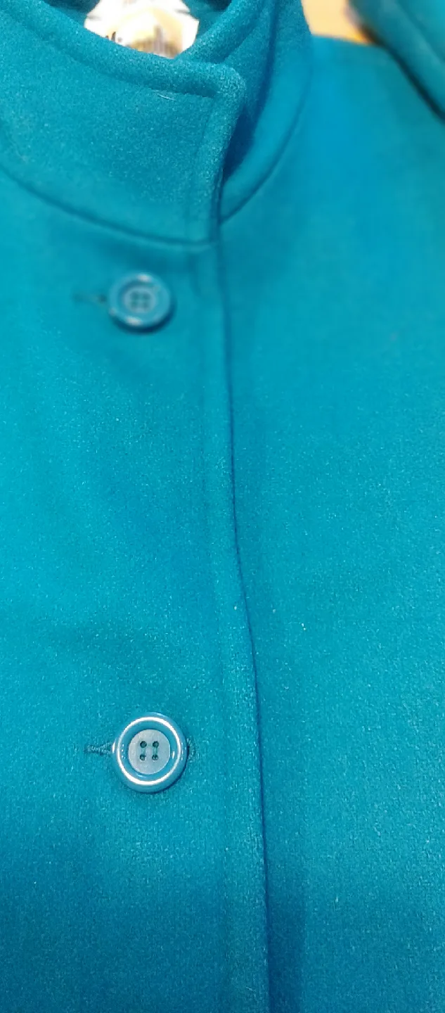 Vintage Niccolini Teal Wool Coat image indicator(6)