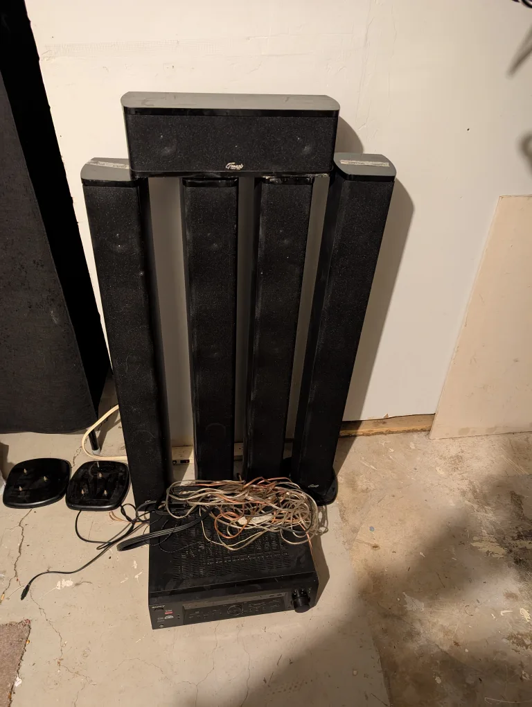 home theater set of Genesis media labs and sony