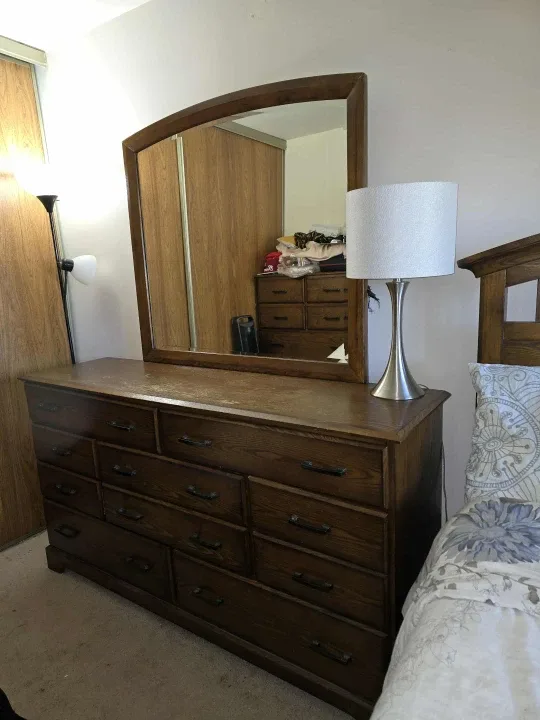 Bedroom Set - Dresser, Mirror, Nightstand, Bed Frame image indicator(4)