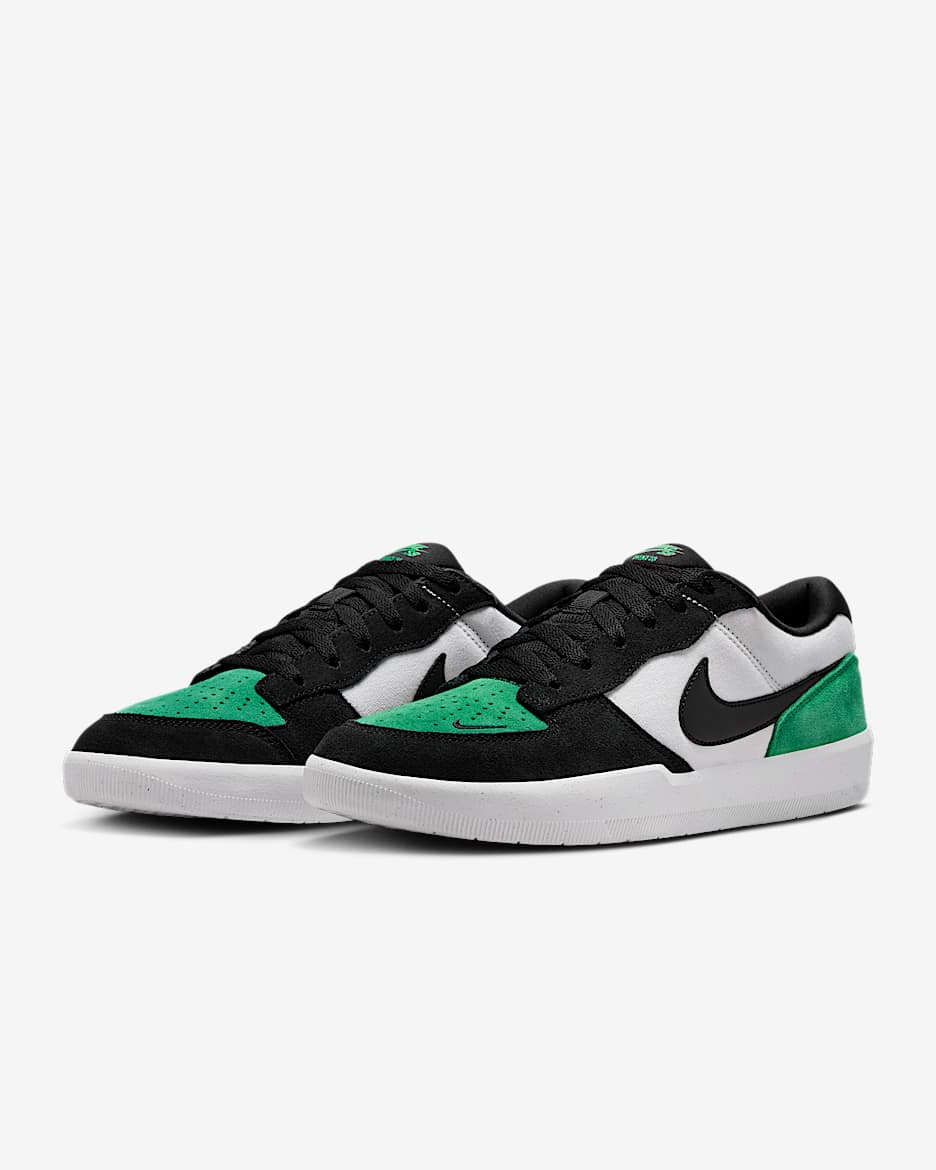 Nike SB Force 58 Skate Shoes - Black/Green