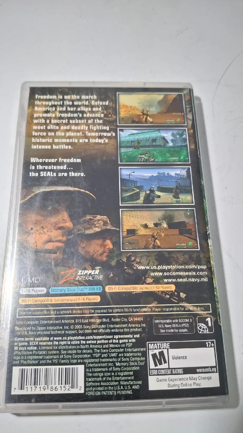 SOCOM U.S. Navy SEALs Fireteam Bravo PSP Game image indicator(4)