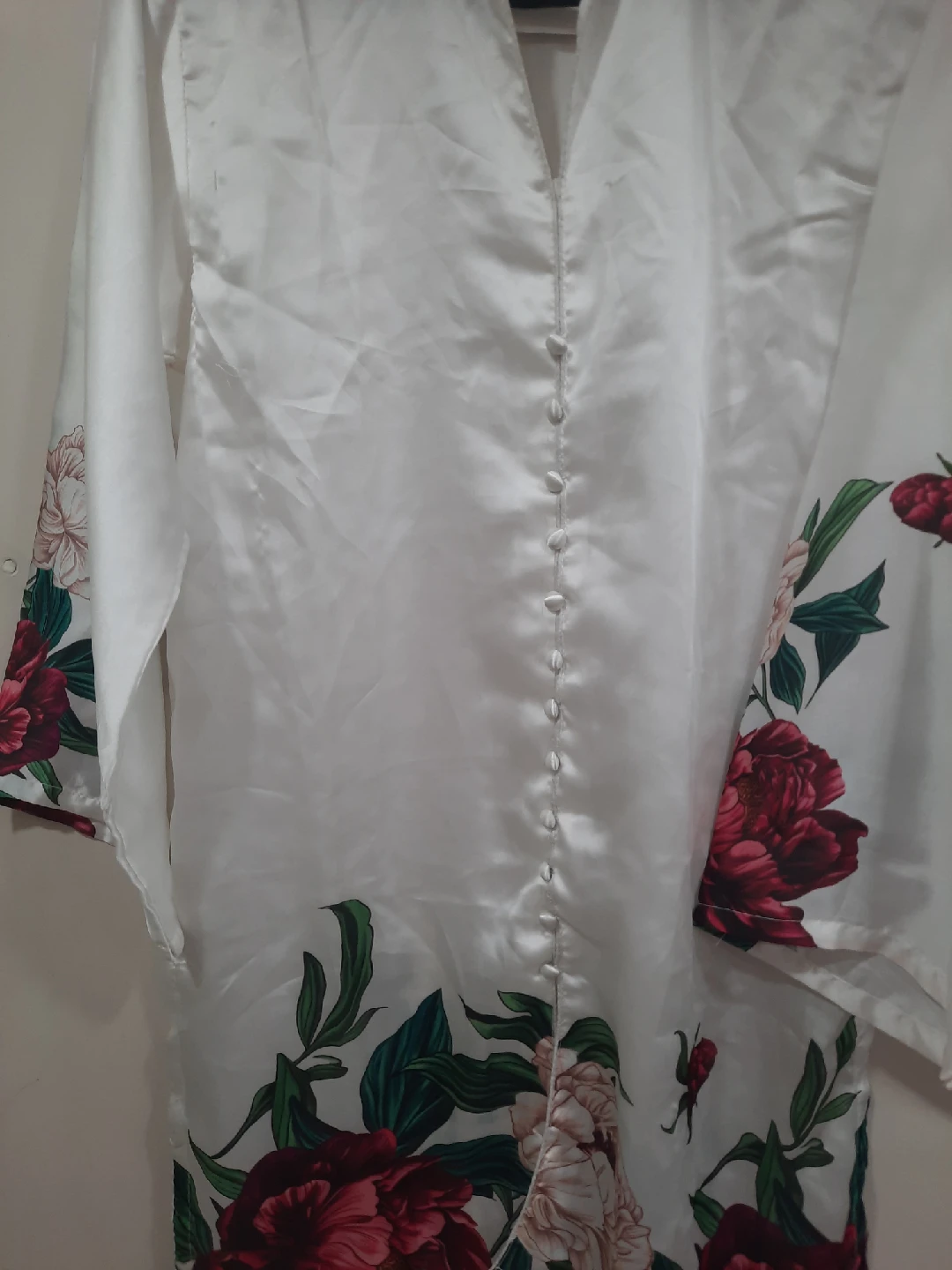 Floral Print Salwar Kameez Suit - White - photo 2