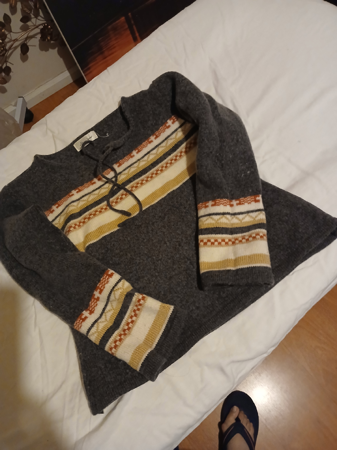 Vintage Style Grey Sweater