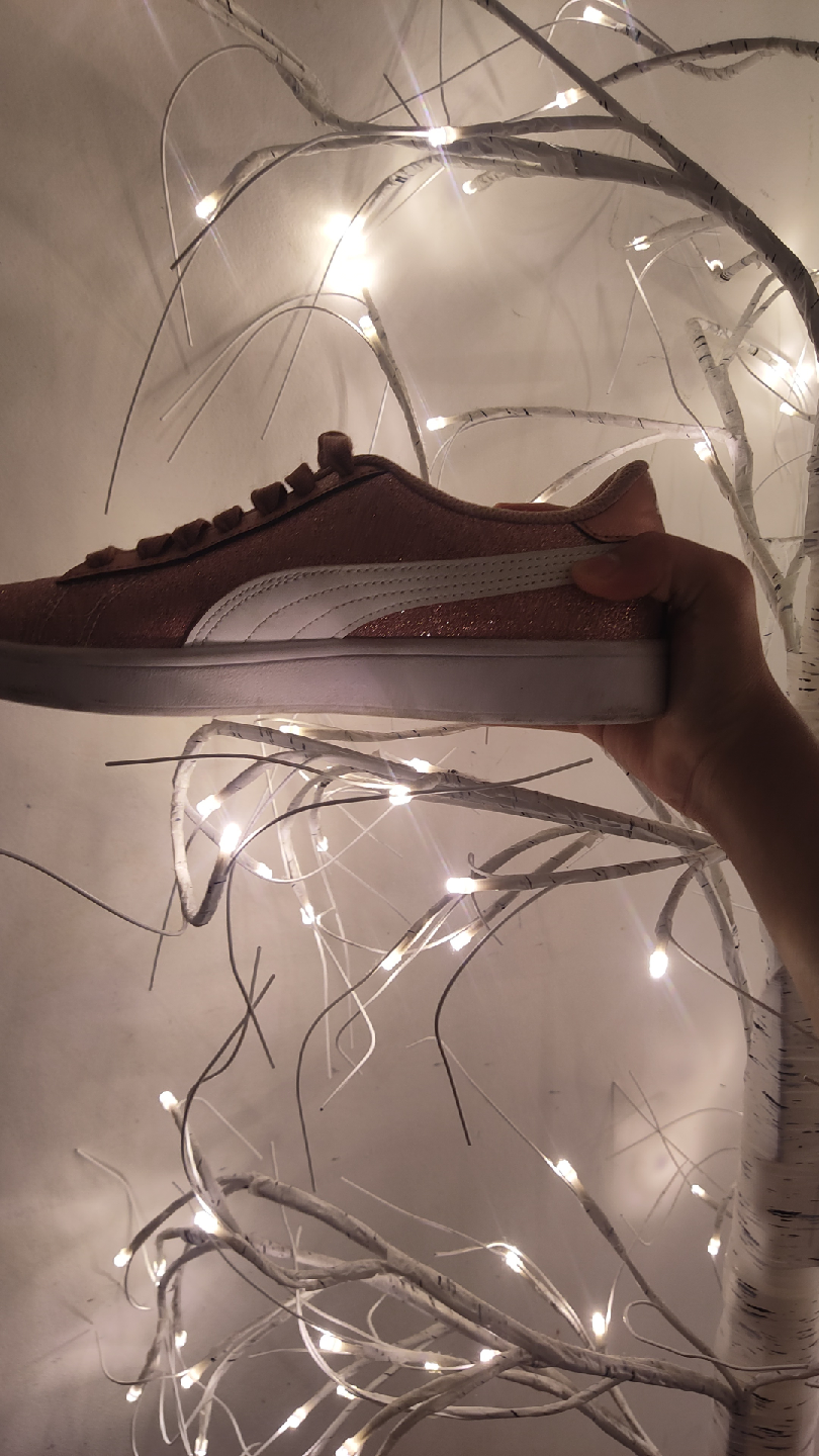 PUMA Rose Gold Glitter Sneakers⭐🩷 - size 4.5⭐ - photo 5