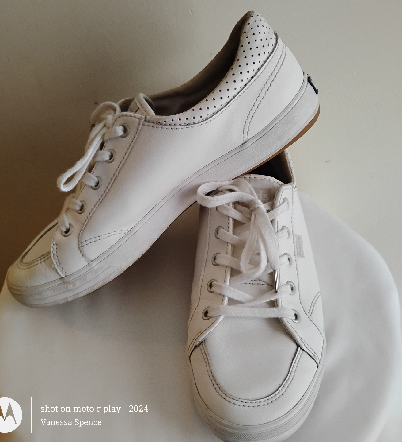 Keds White Leather Sneakers