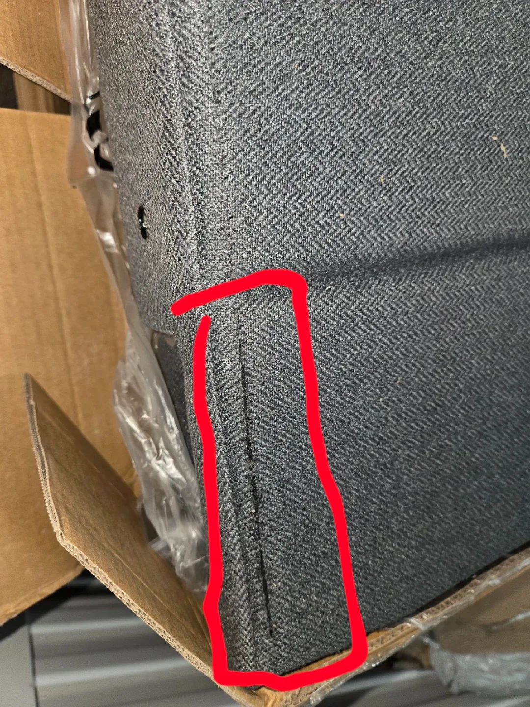 insta-bed Full Dark Grey Metal Tufted Bed Frame image indicator(5)