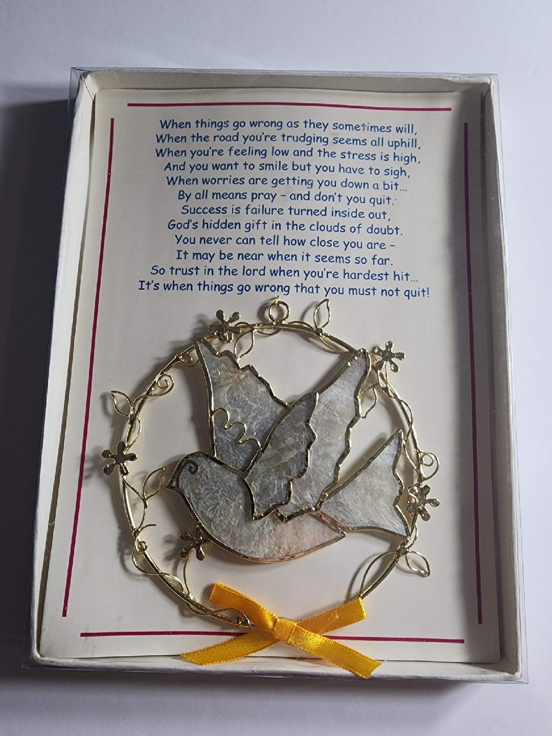 Nordlys Capiz Shell Gift Card Suncatcher