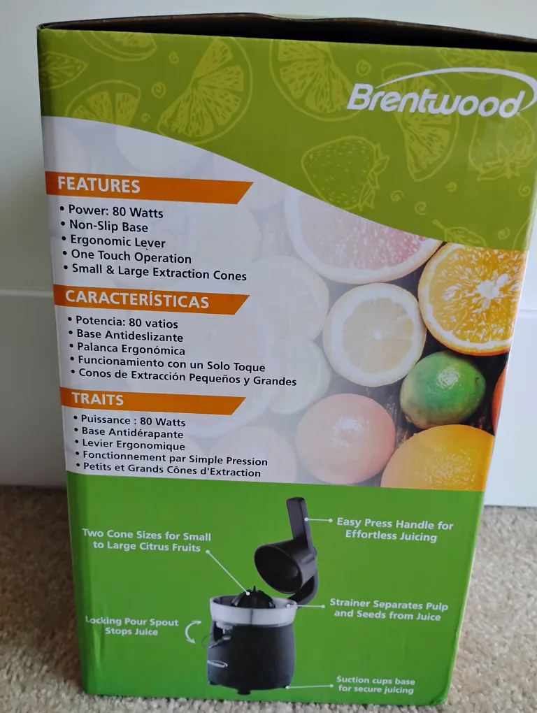 Brentwood Electric Citrus Juicer image indicator(3)