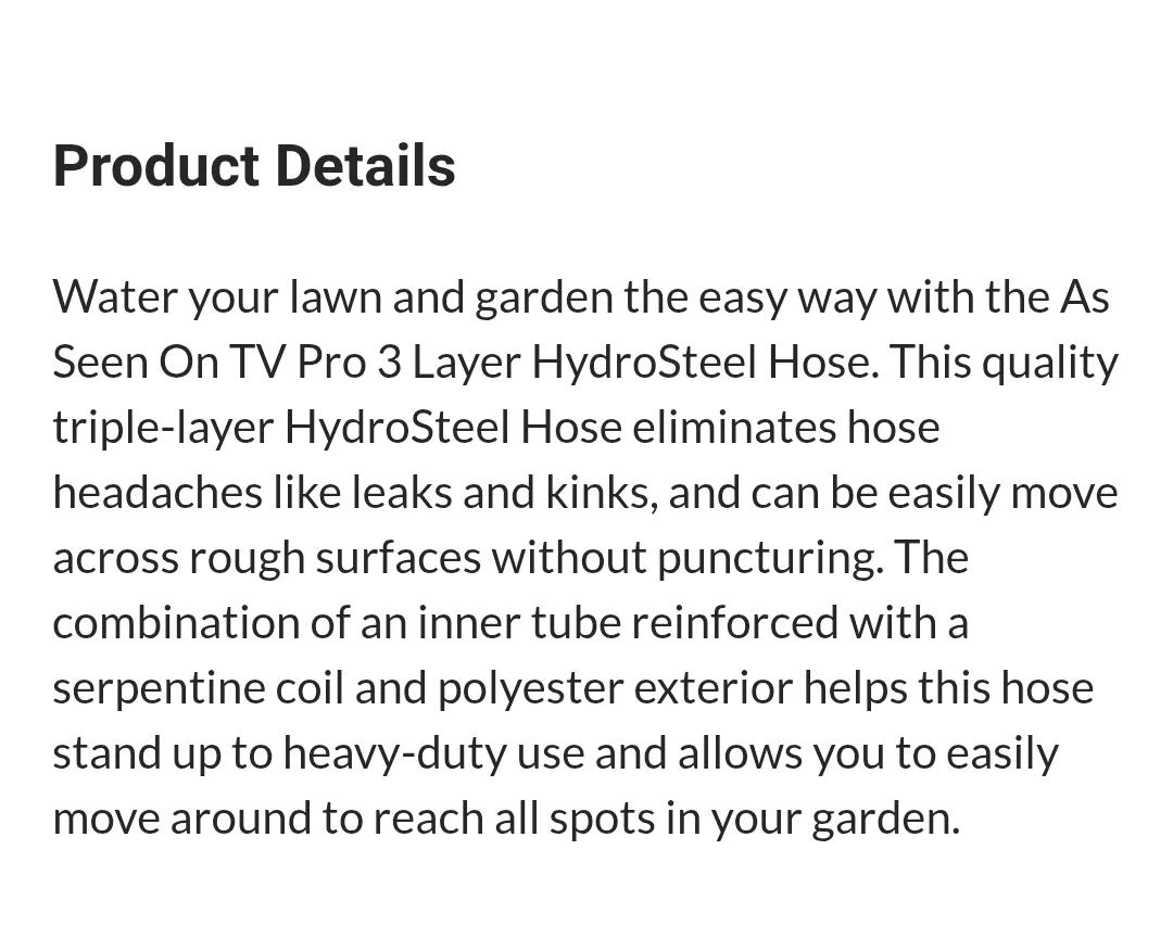 Brand New Heavy Duty Pro 3 Layer HydroSteel Hose, 100-ft image indicator(9)
