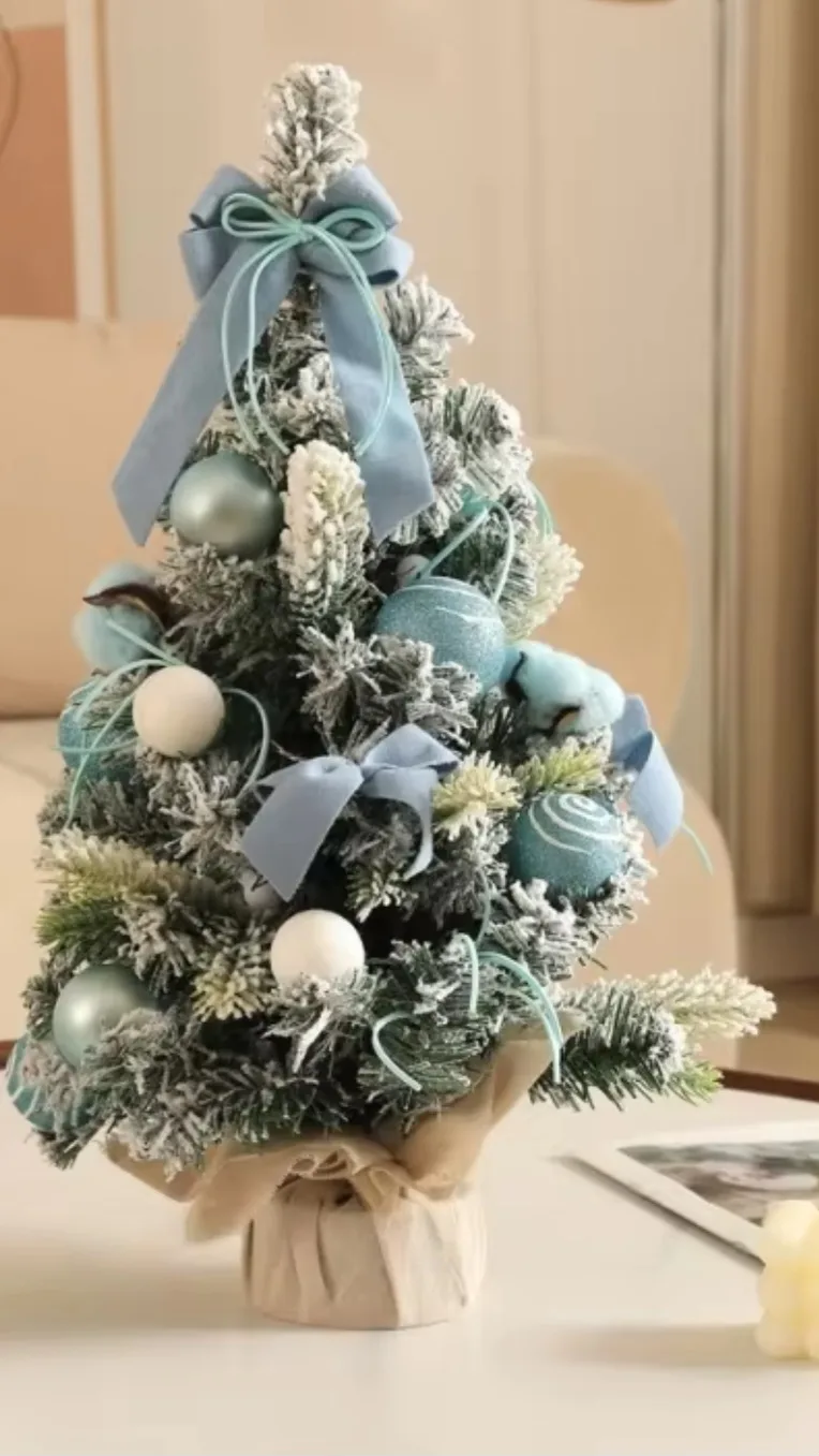 Mini Blue Christmas Tree 40cm image indicator(2)