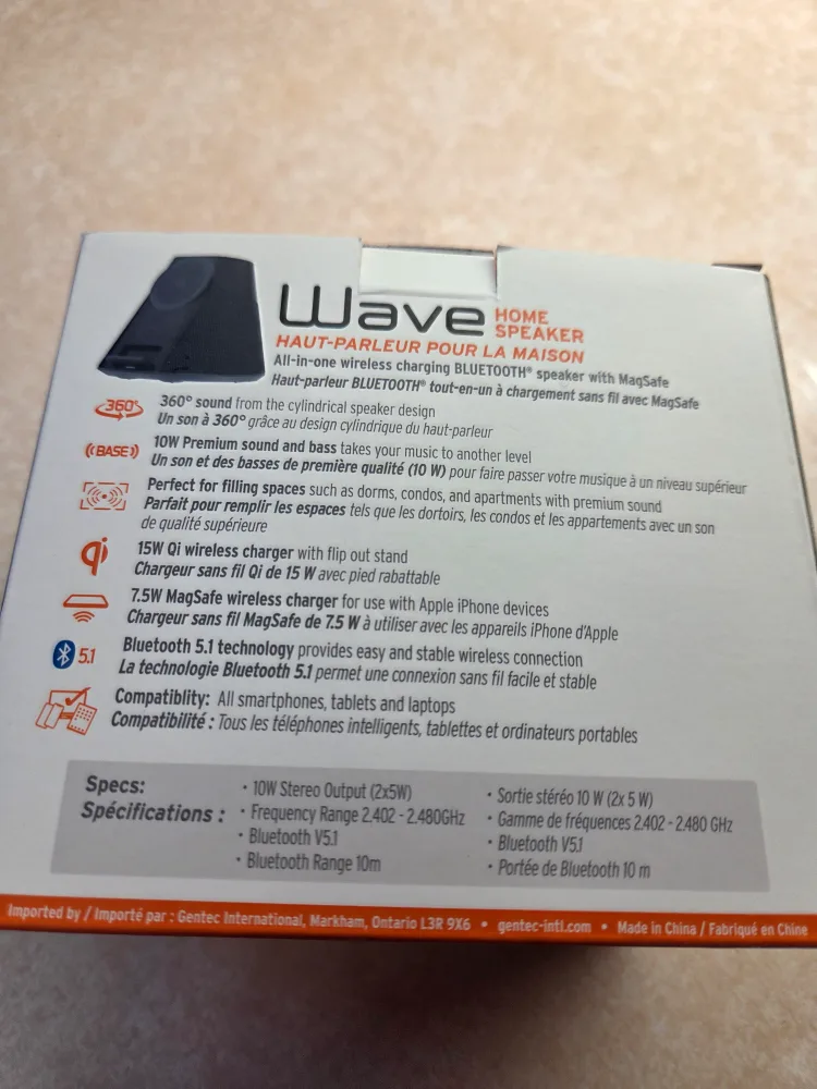 New iQ Wave Home Speaker w/ MagSafe Wireless Charging image indicator(3)