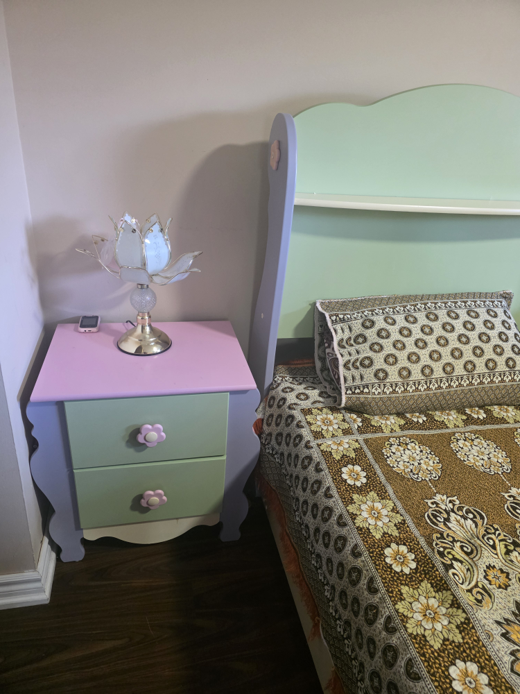 Cute Kids Nightstand - Pink & Green - photo 2