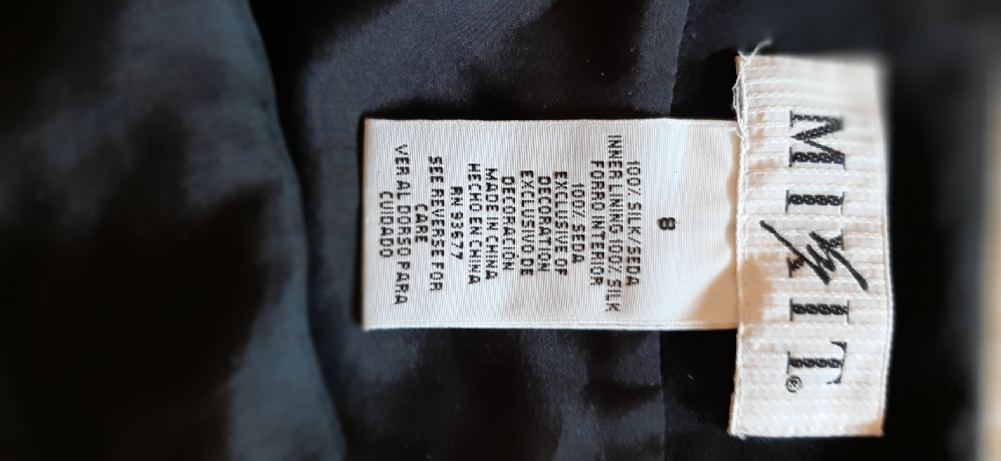 MiXT. Black Silk Skirt - Size 8 - photo 4