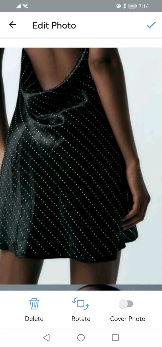 NEW WITH TAGS!!! Zara Jewel Satin Effect Dress image indicator(3)