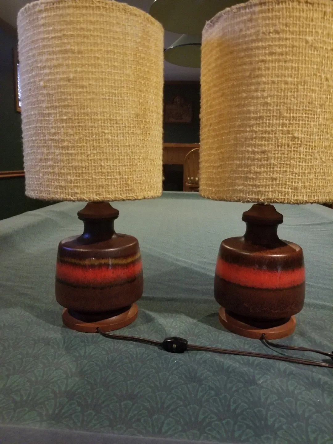 Pair of Vintage Ceramic Table Lamps image indicator(2)
