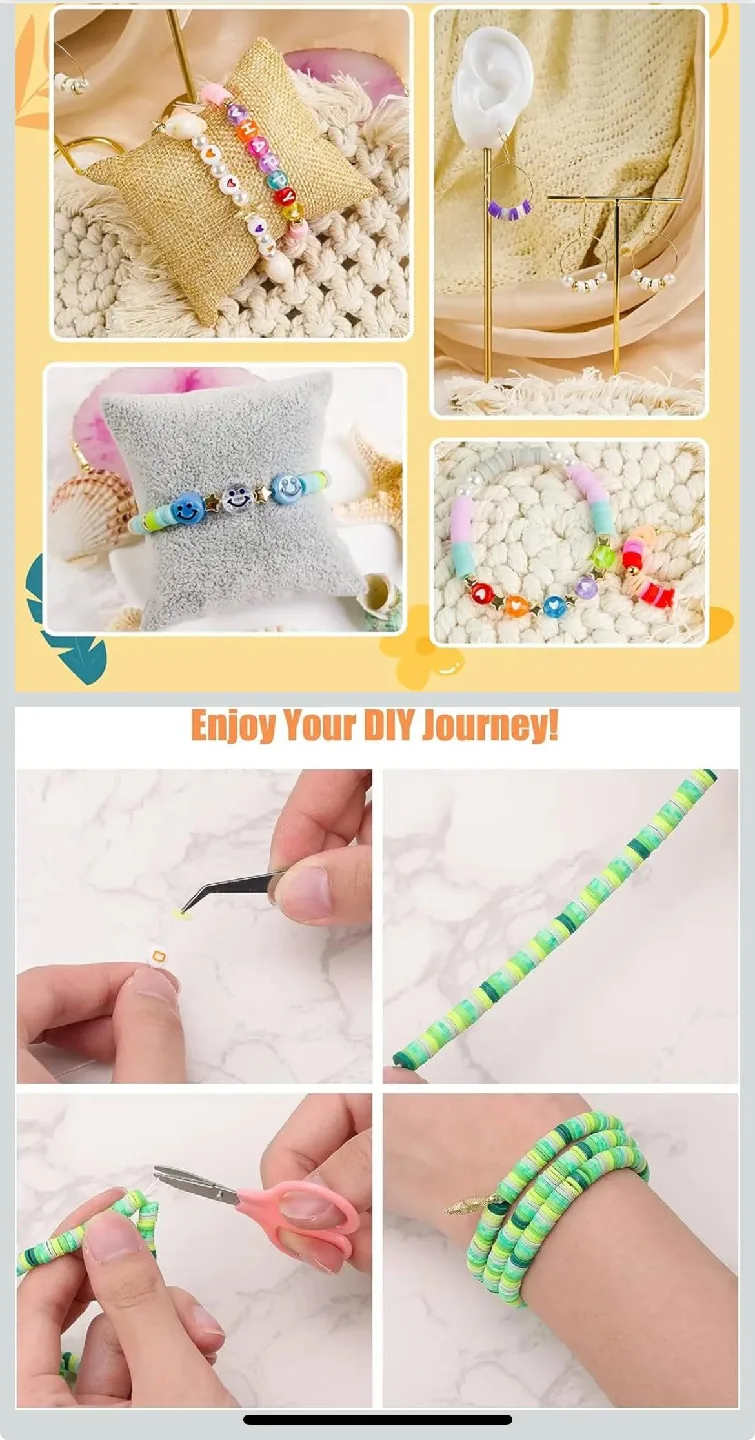 DIY Clay Beads Jewelry Making Kit image indicator(3)