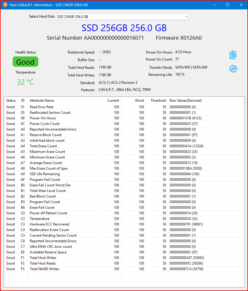 Sata SSD 256 GB 🥕 - photo 2