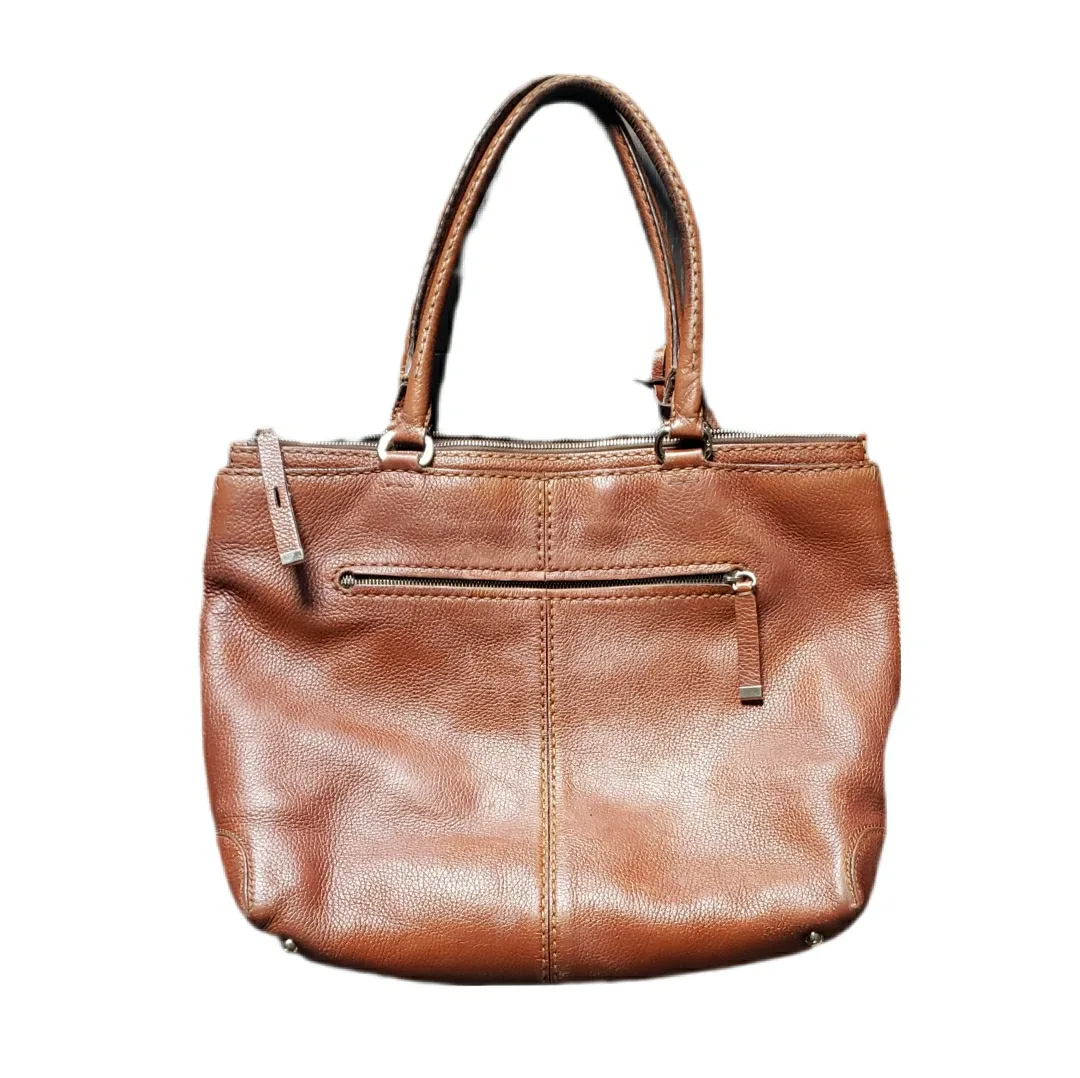Tods Brown Leather Carryall Tote / Laptop Bag image indicator(2)