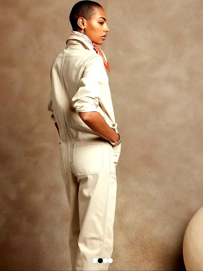 NWT Banana Republic Denim Jumpsuit image indicator(2)