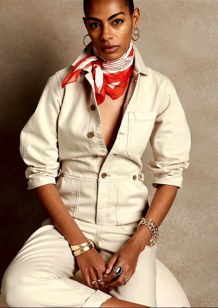 NWT Banana Republic Denim Jumpsuit image indicator(3)