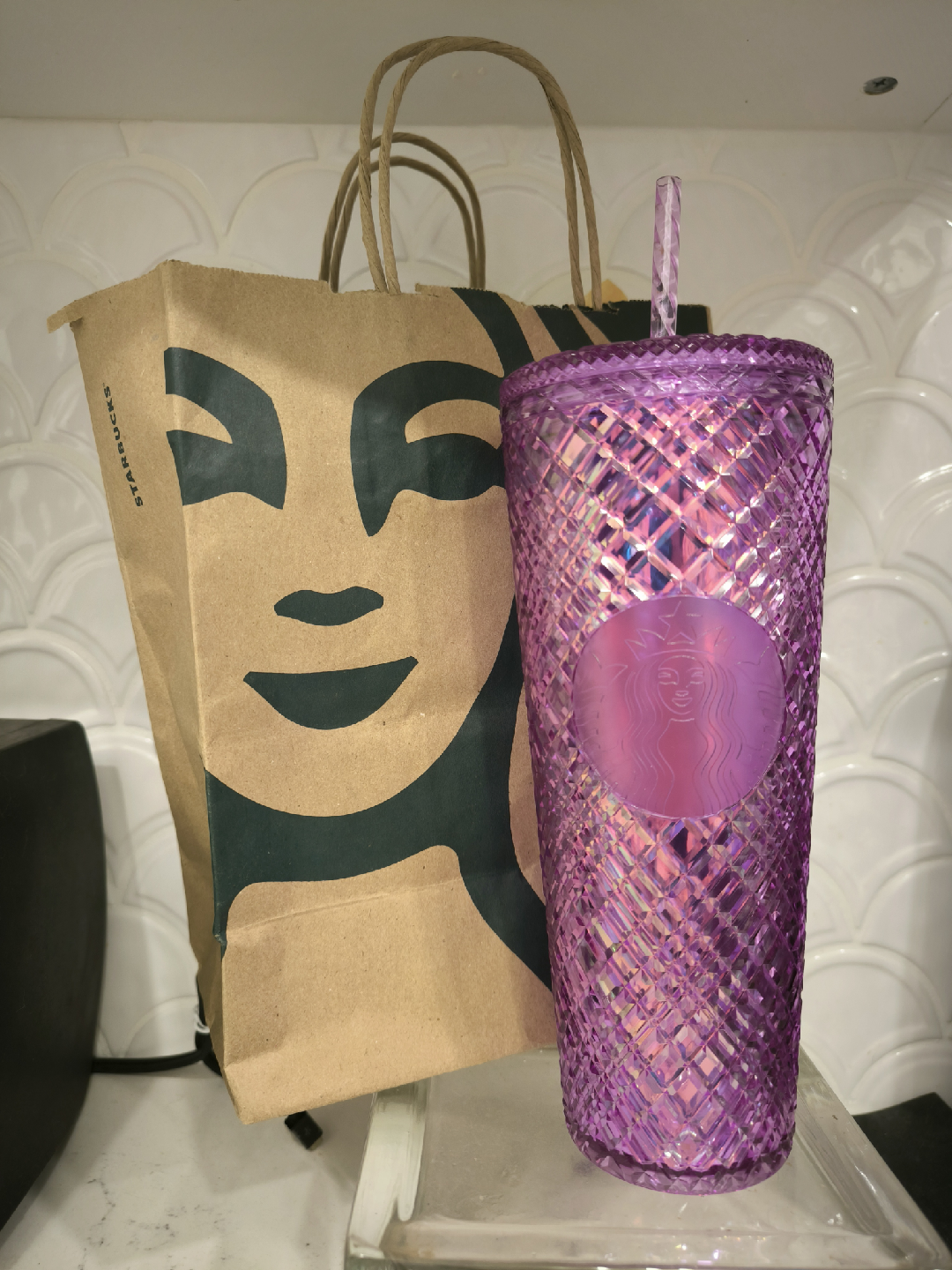 Brand New Starbucks Purple Studded Tumbler Cup