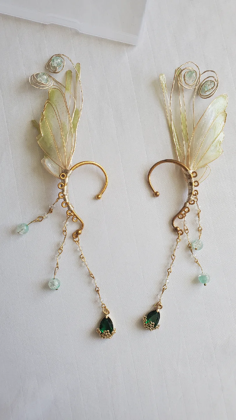 Butterfly Wing Fairy Elf Ear Cuffs image indicator(2)