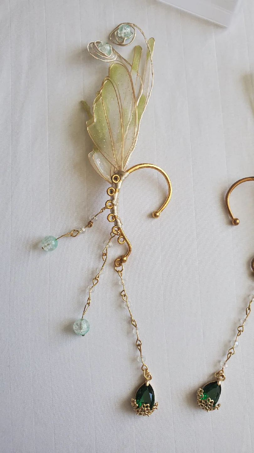 Butterfly Wing Fairy Elf Ear Cuffs image indicator(3)