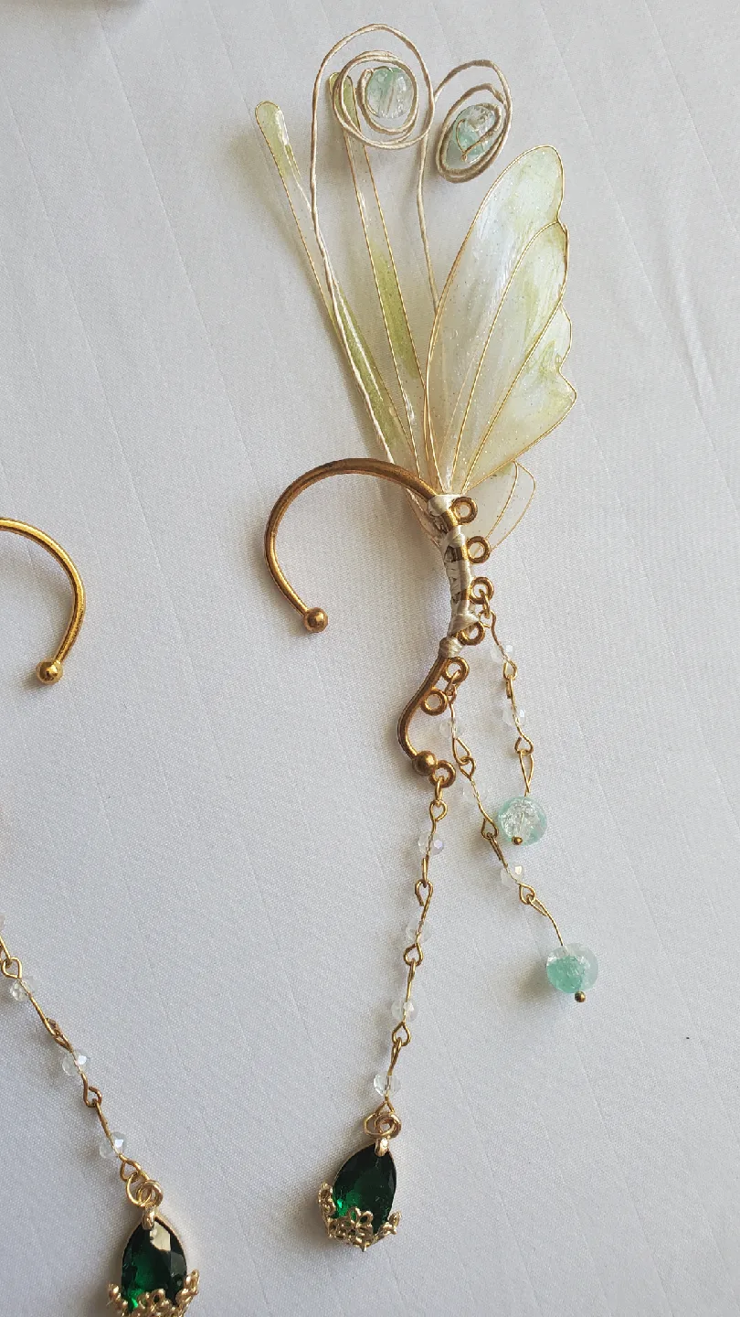 Butterfly Wing Fairy Elf Ear Cuffs image indicator(4)