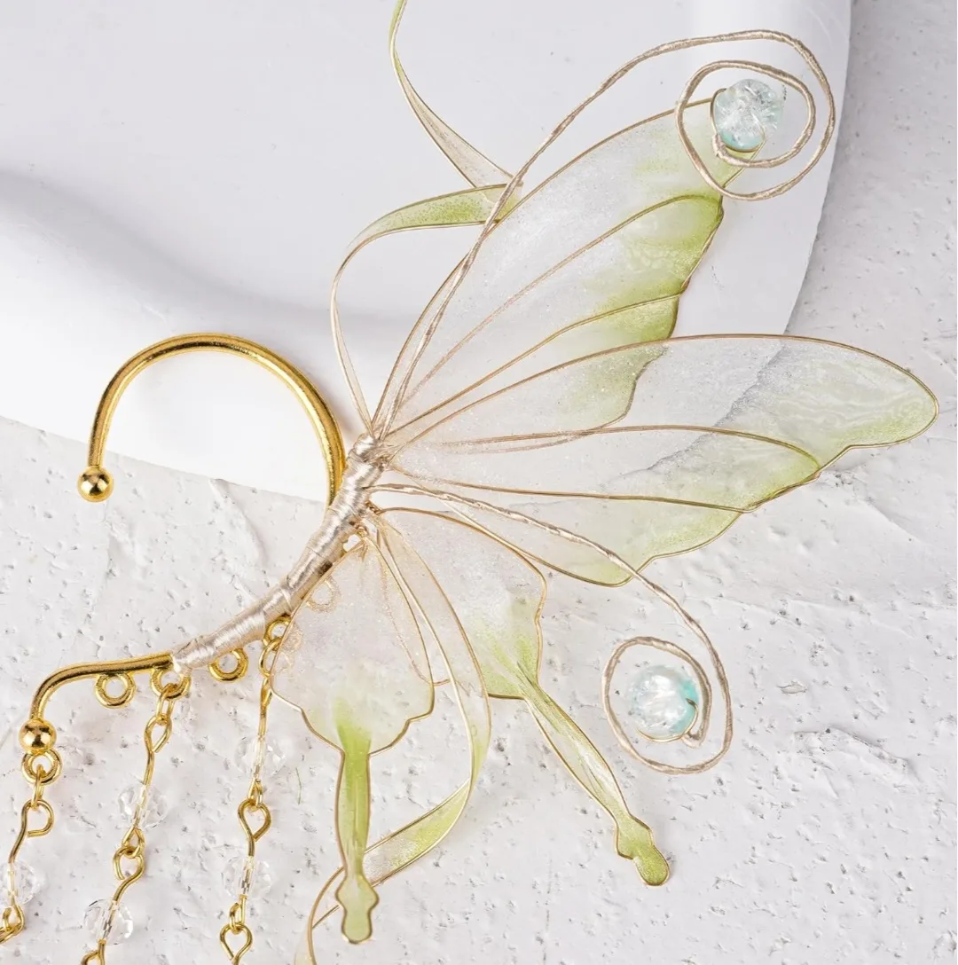 Butterfly Wing Fairy Elf Ear Cuffs image indicator(8)