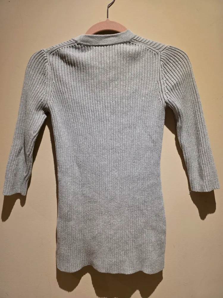 Michael Kors Grey Lace-Up Sweater image indicator(3)