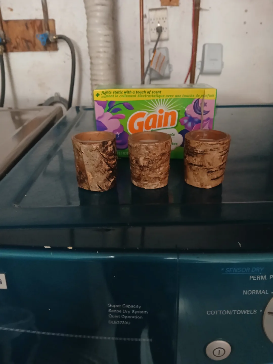 Birch Bark Candle Holders (Set of 3) image indicator(3)