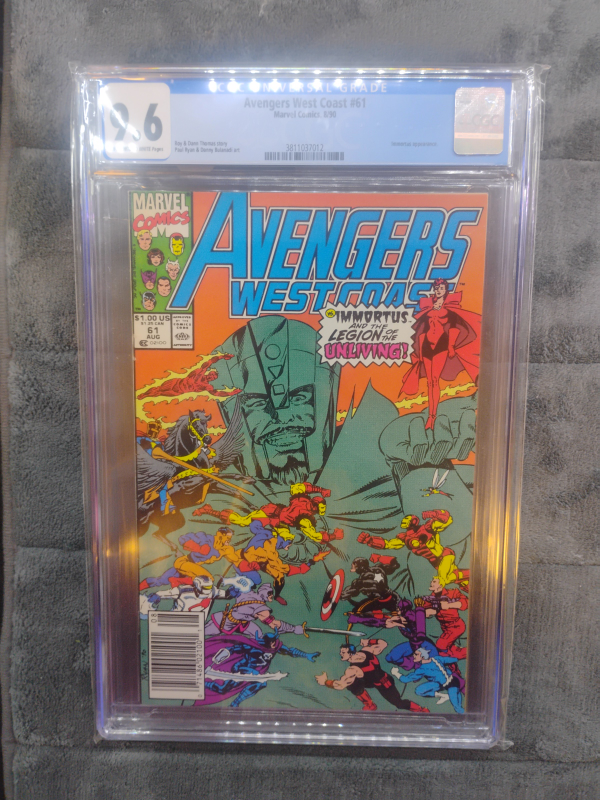 Avengers West Coast #61 CGC 9.6 Marvel Comic