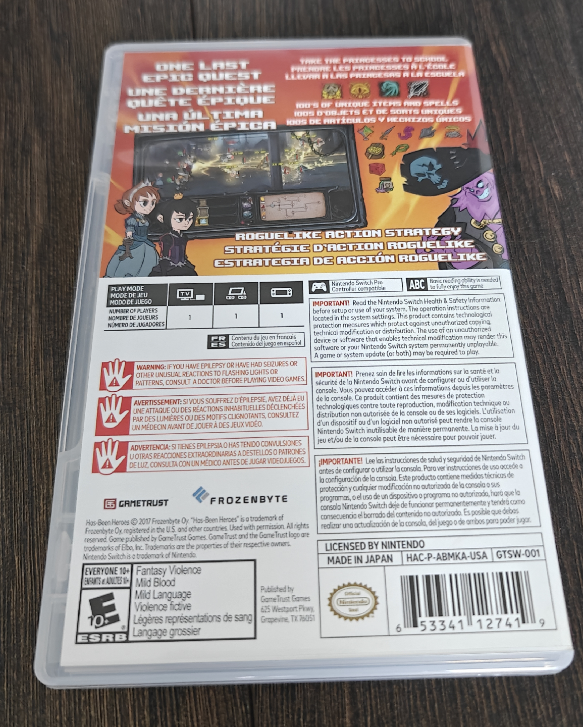 Has Been Heroes Nintendo Switch / Switch 2 (like new) - photo 3