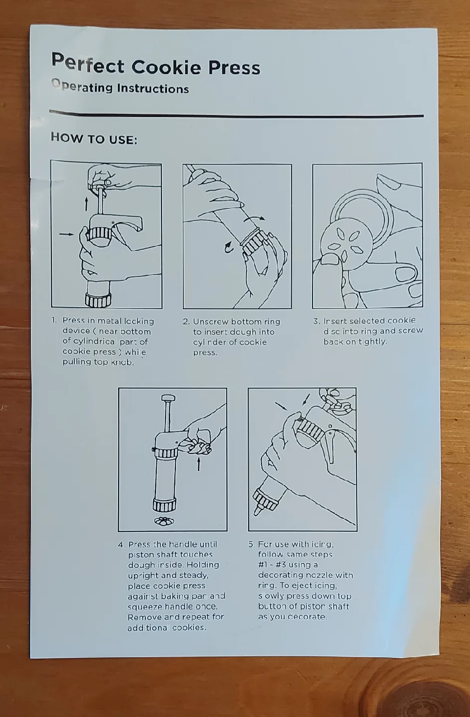 Cookie Press with Discs & Nozzles image indicator(5)