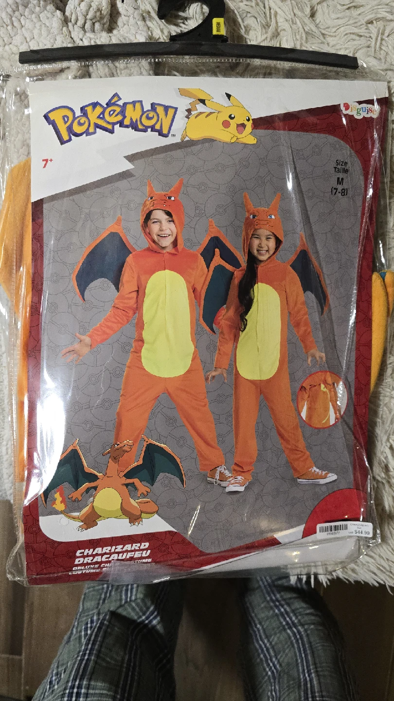 Pokemon Charizard Costume - Size M (7-8)