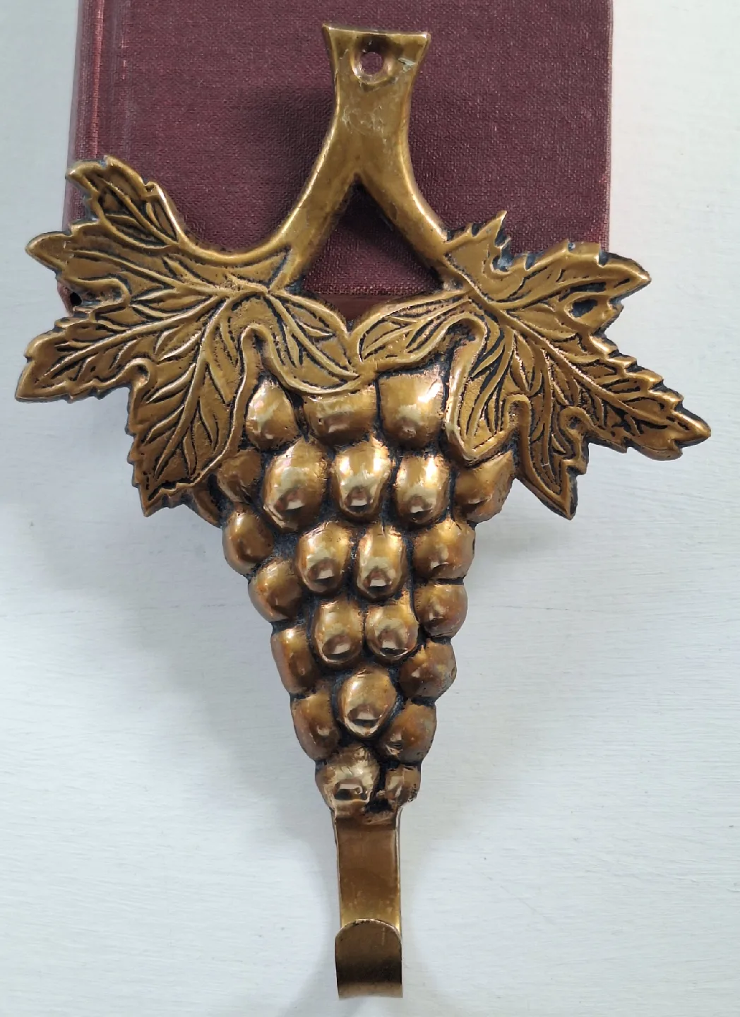 Vintage Vine Grape  Brass Wall Hook - Made in India image indicator(4)