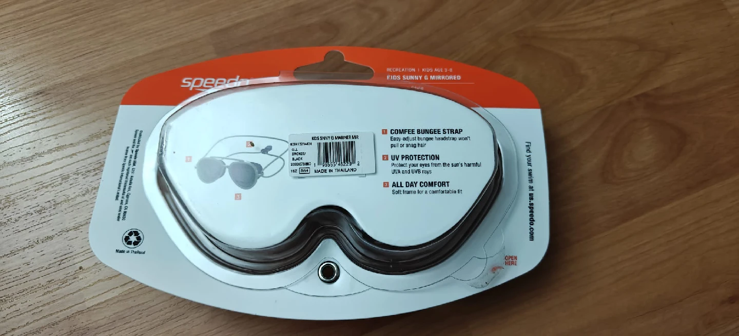 New Speedo Kids Sunny & Mirrored Swim Goggles, Age 3-8 - photo 2