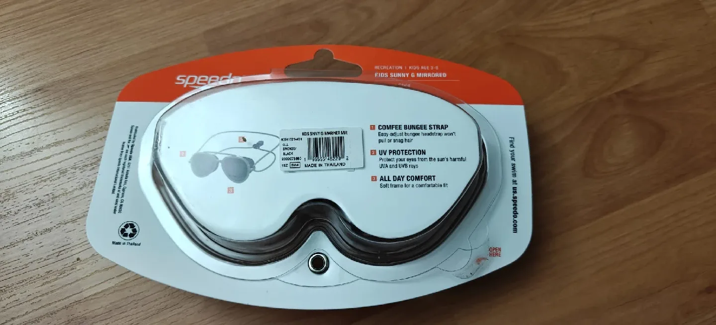 New Speedo Kids Sunny & Mirrored Swim Goggles, Age 3-8 image indicator(2)