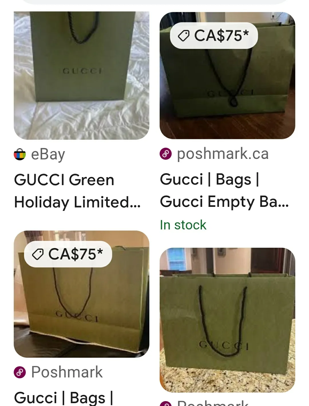 Gucci Green Shopping Bag image indicator(2)