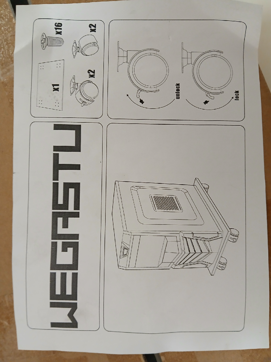WEGASTU CPU Stand Computer Tower - photo 3