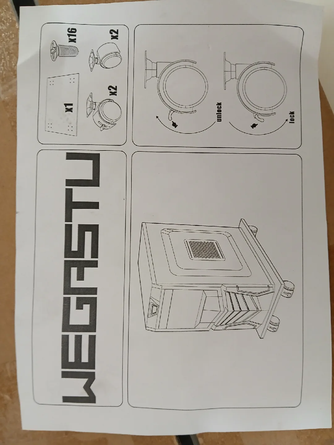 WEGASTU CPU Stand Computer Tower image indicator(3)