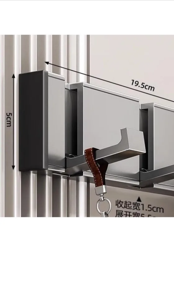 Foldable Wall Mounted Coat Rack image indicator(5)