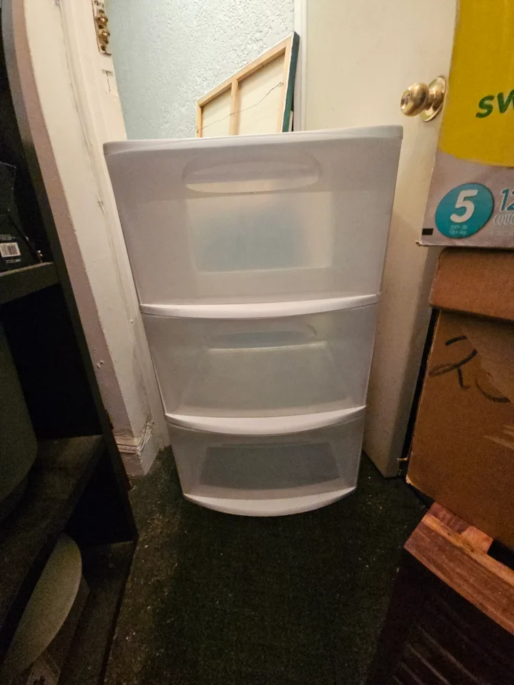 LARGE Sterilite White Storage Drawers Local Curbside Delivery image indicator(2)