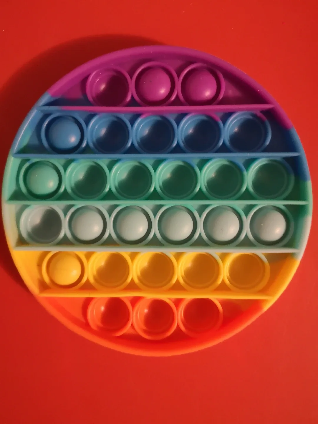 Rainbow Round Pop It Fidget Toy thumbnail