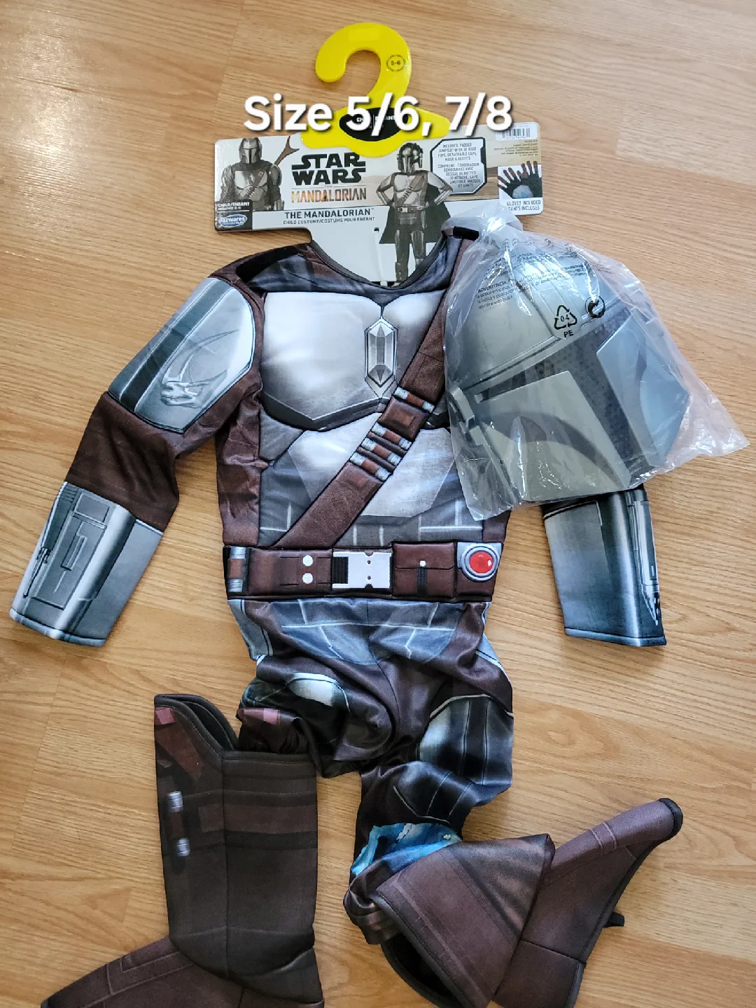 Star Wars Mandalorian Costume - Size 5/6, 7/8 thumbnail