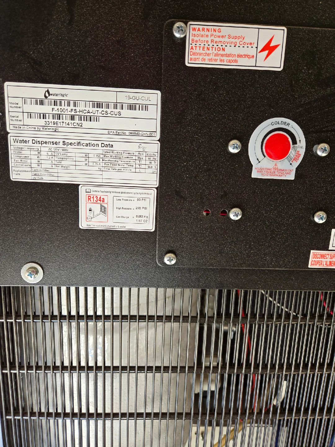 Inline Culligan Water Dispenser - Hot, Cold, Room Temp image indicator(2)