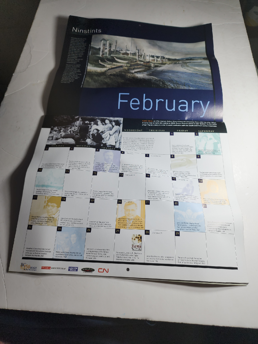 British Columbia 150 Years Calendar - photo 3