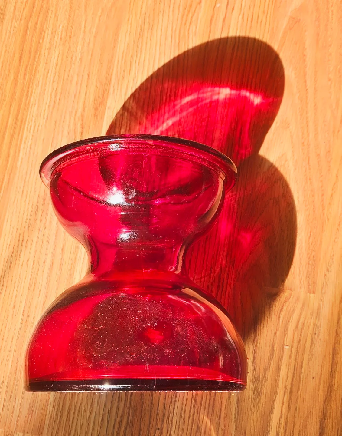 Red Glass Vase #freecycle thumbnail
