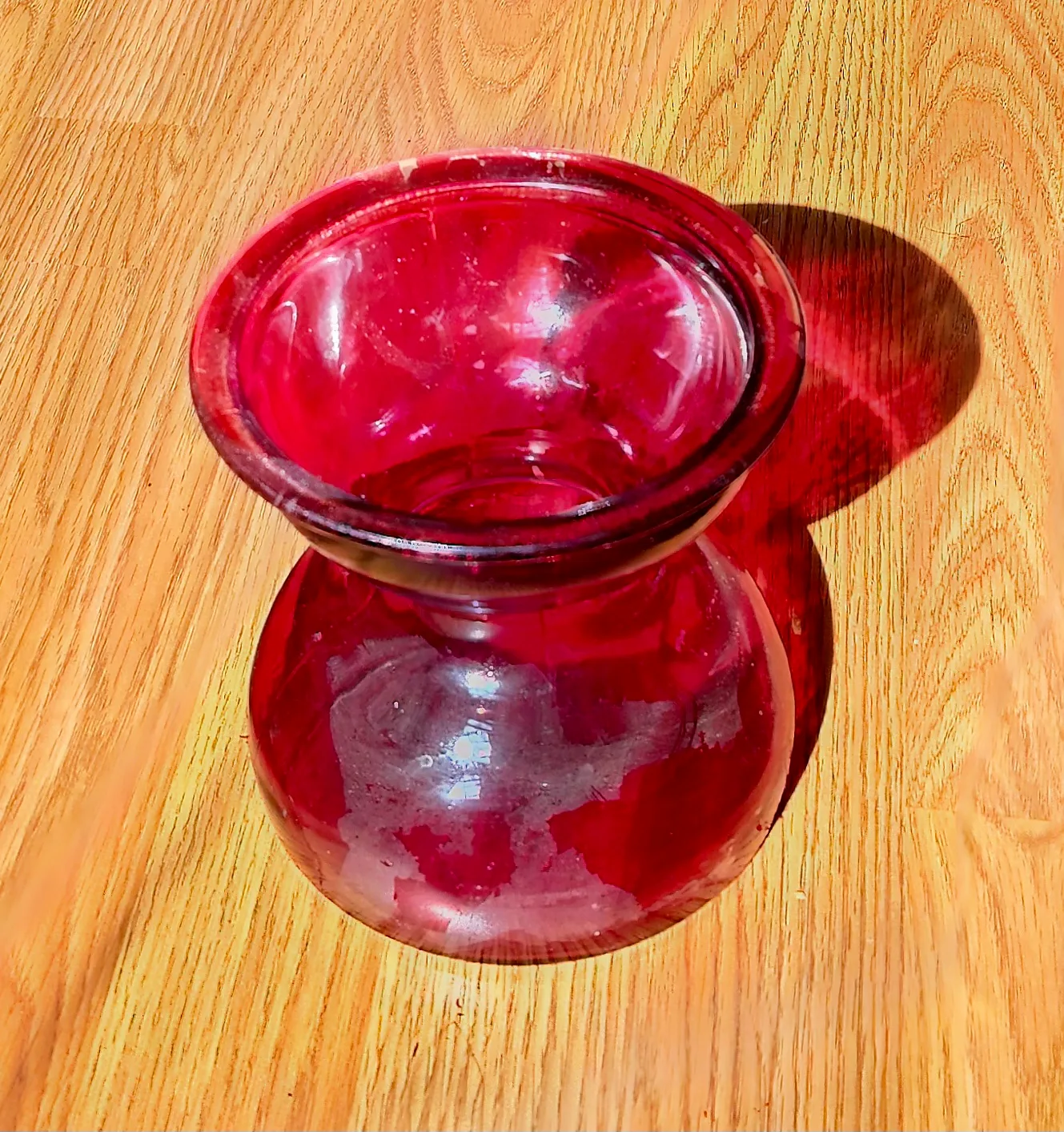 Red Glass Vase #freecycle image indicator(2)