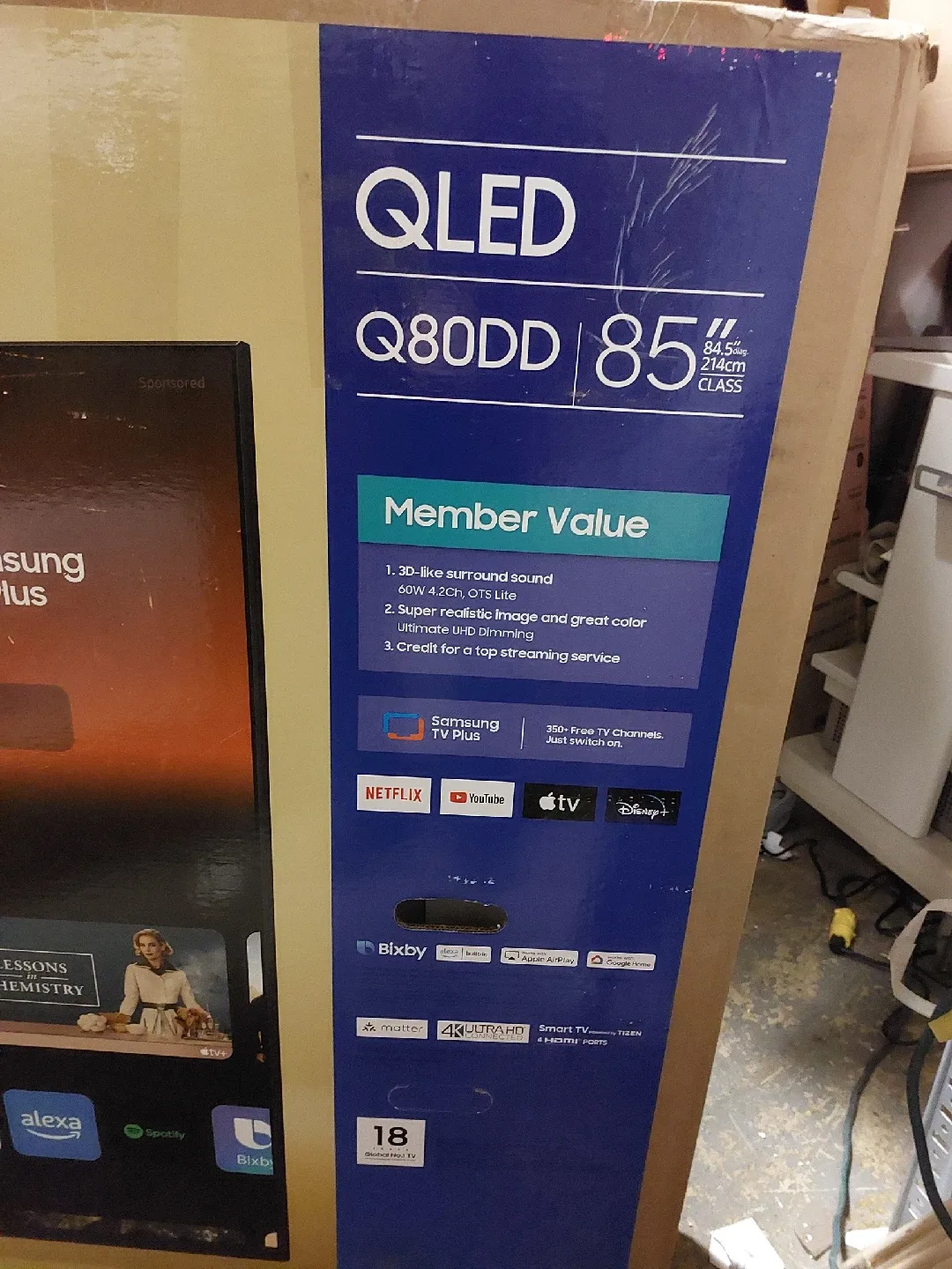 Samsung 85" Q80D QLED 4K TV - Like New! image indicator(7)